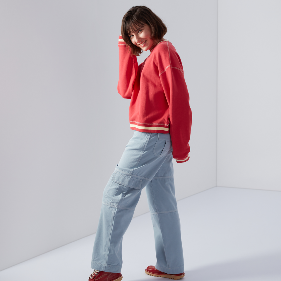 Women's Brushed Back Sweatshirt Pink