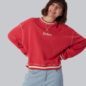 Women's Brushed Back Sweatshirt Pink - XS