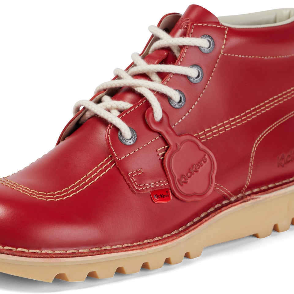 Adult Mens Kick Hi Leather Red