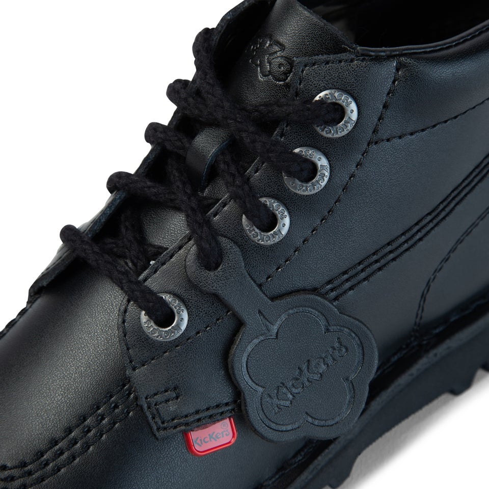 Adult Womens Kick Hi Leather Black