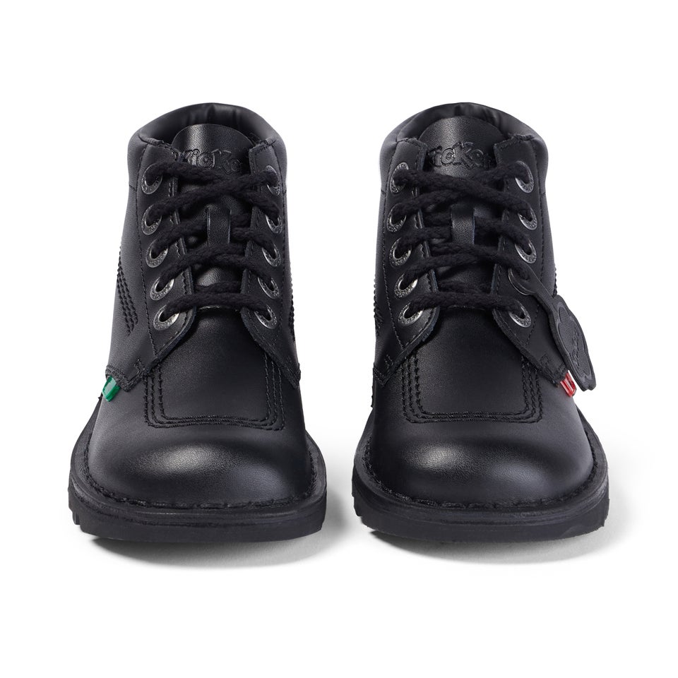 Adult Womens Kick Hi Leather Black