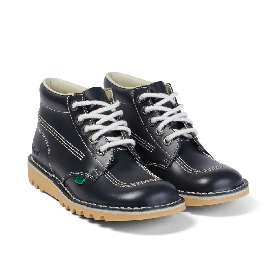 Adult Womens Kick Hi Leather Navy
