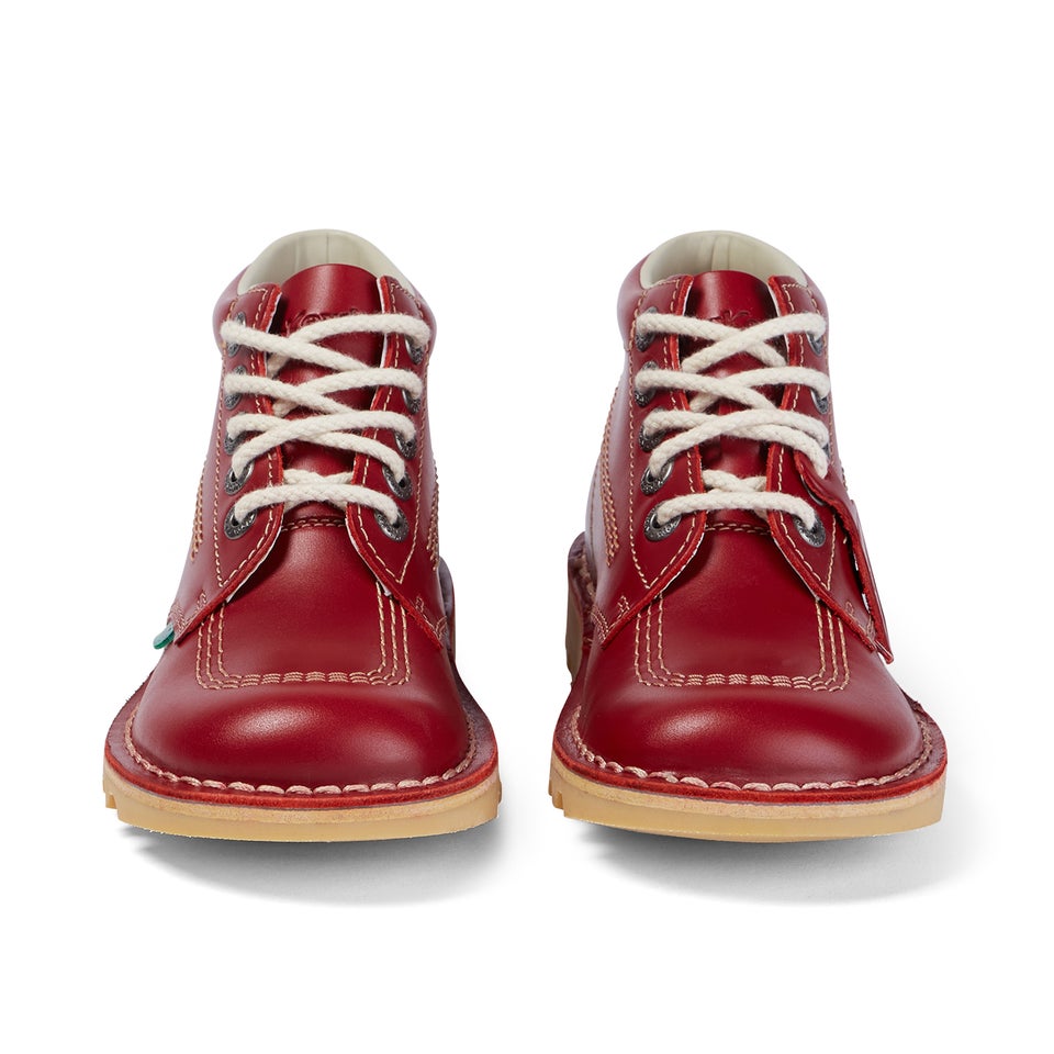 Adult Womens Kick Hi Leather Red