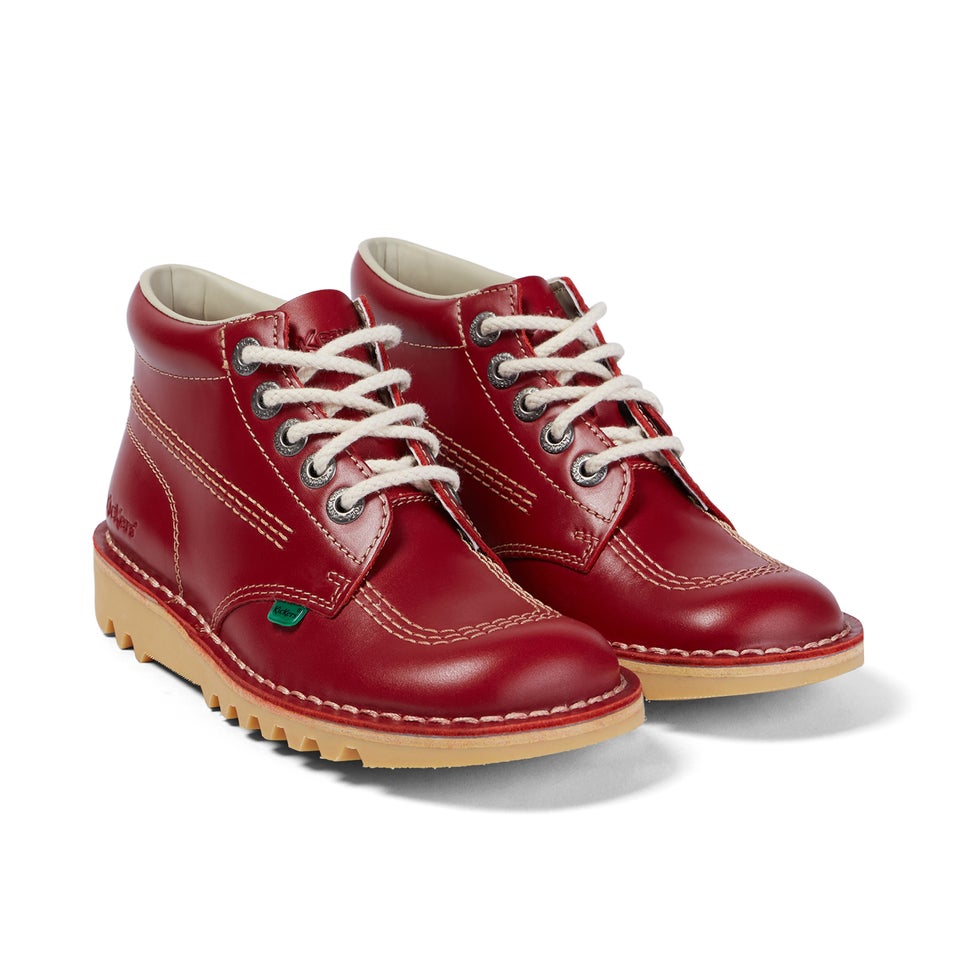 Adult Womens Kick Hi Leather Red