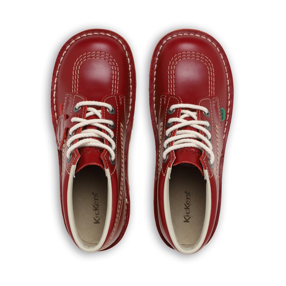 Adult Womens Kick Hi Leather Red