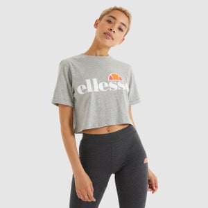 Women's Alberta Cropped T-Shirt Grey Marl - 6