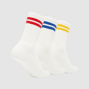 Pullo 3Pk Socken Weiß/Multi