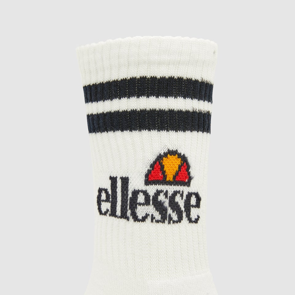 Unisex Pullo 3 Pack Socks White