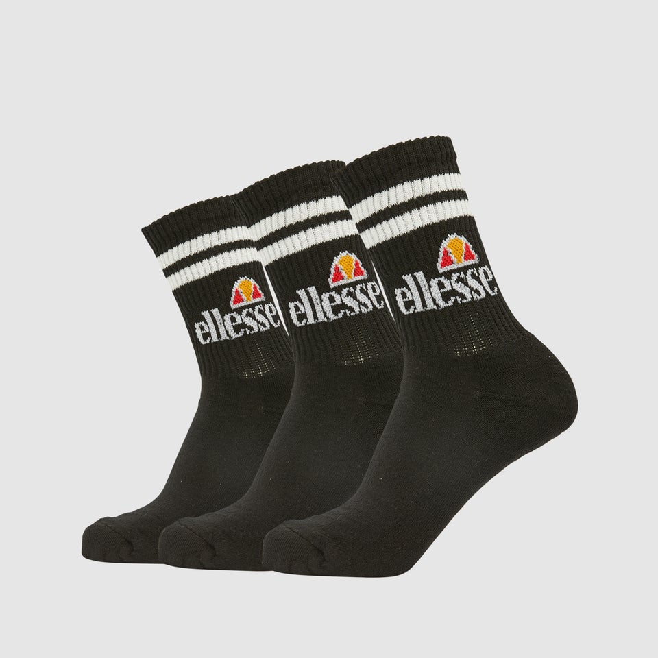 Unisex Pullo 3 Pack Socks Black