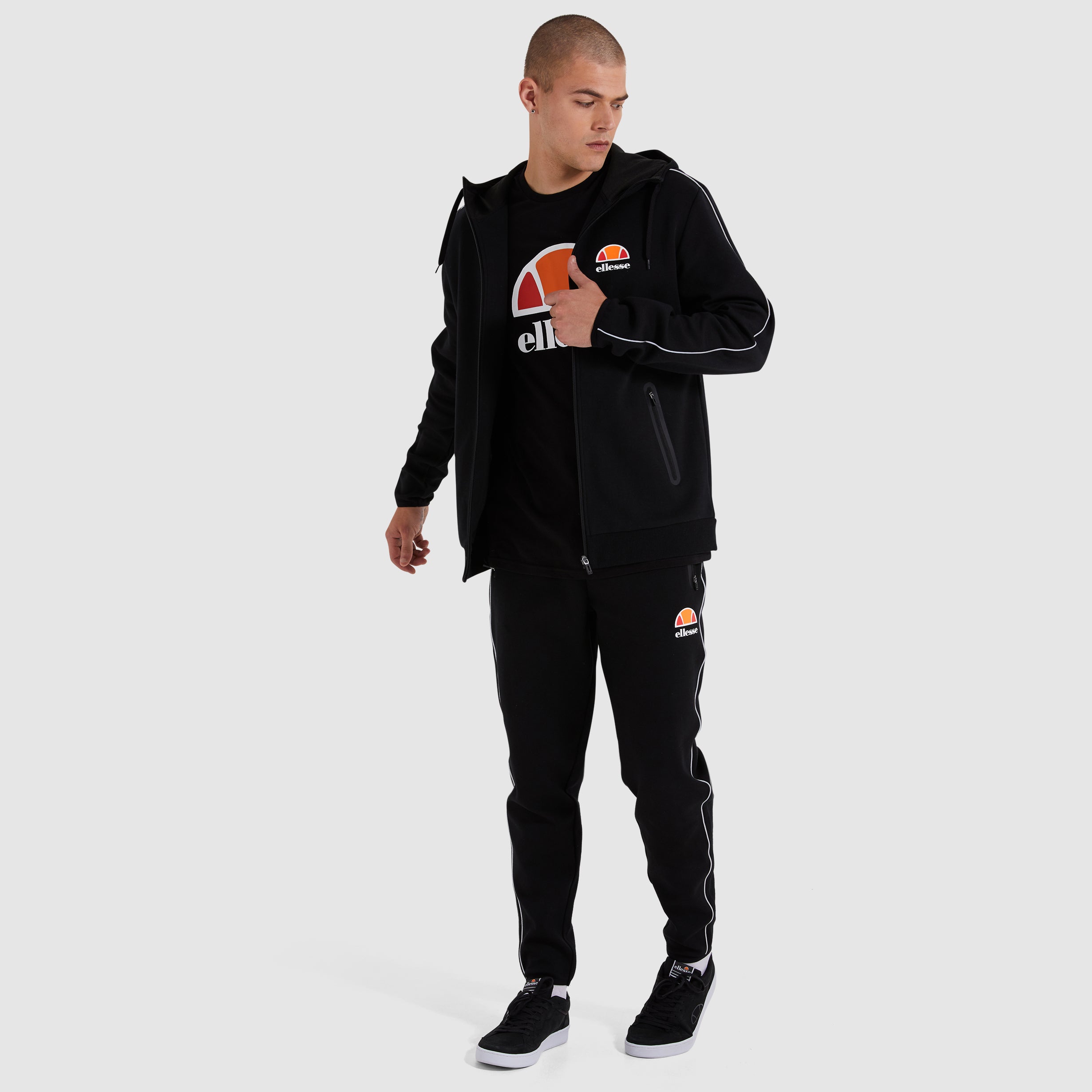 Men's Ornari FZ Hoody Black | ellesse UK