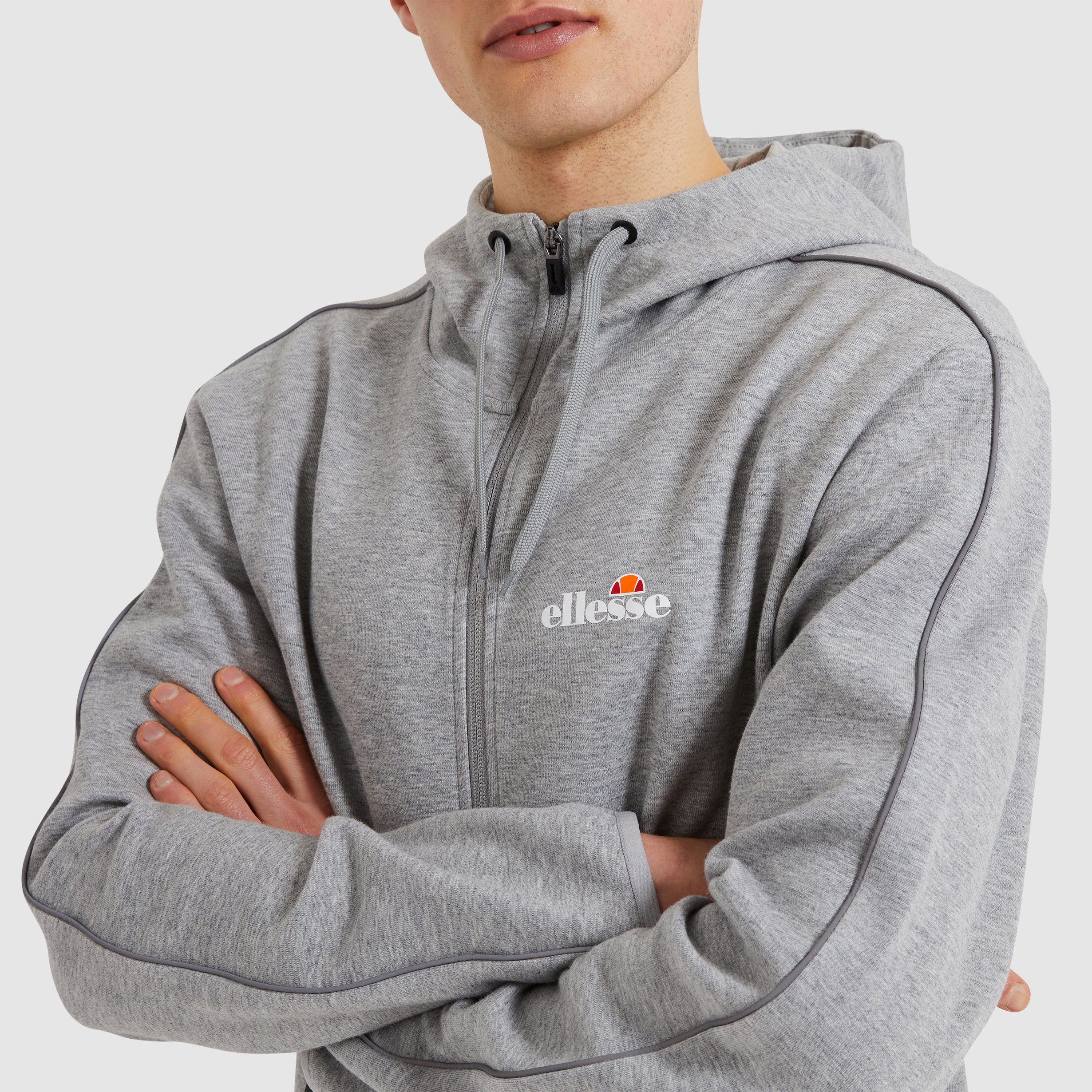 Men's Ornari FZ Hoody Grey Marl | ellesse UK