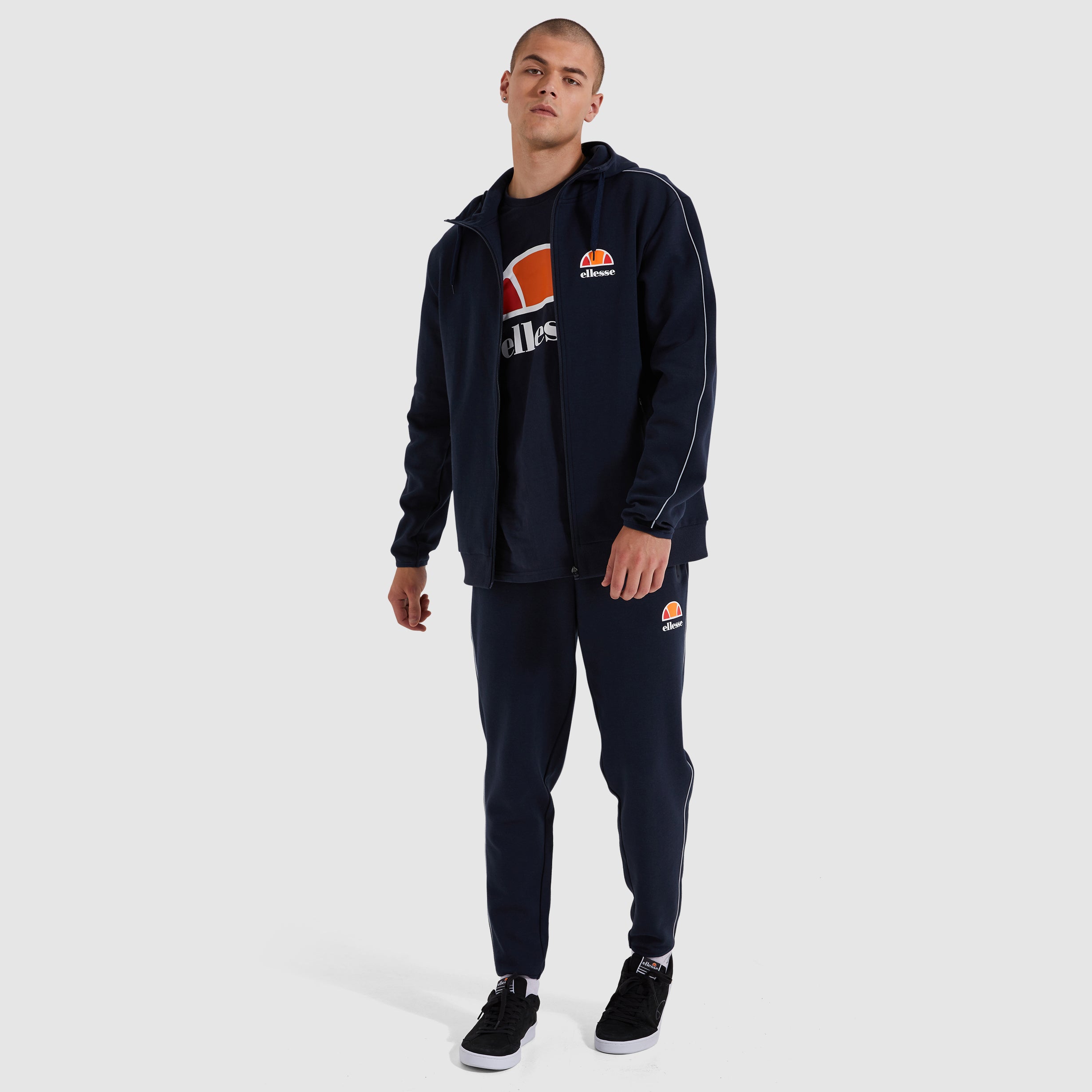 ellesse ネイビー レース付きアンダースコート Men's Ornari FZ Hoody Navy | ellesse UK