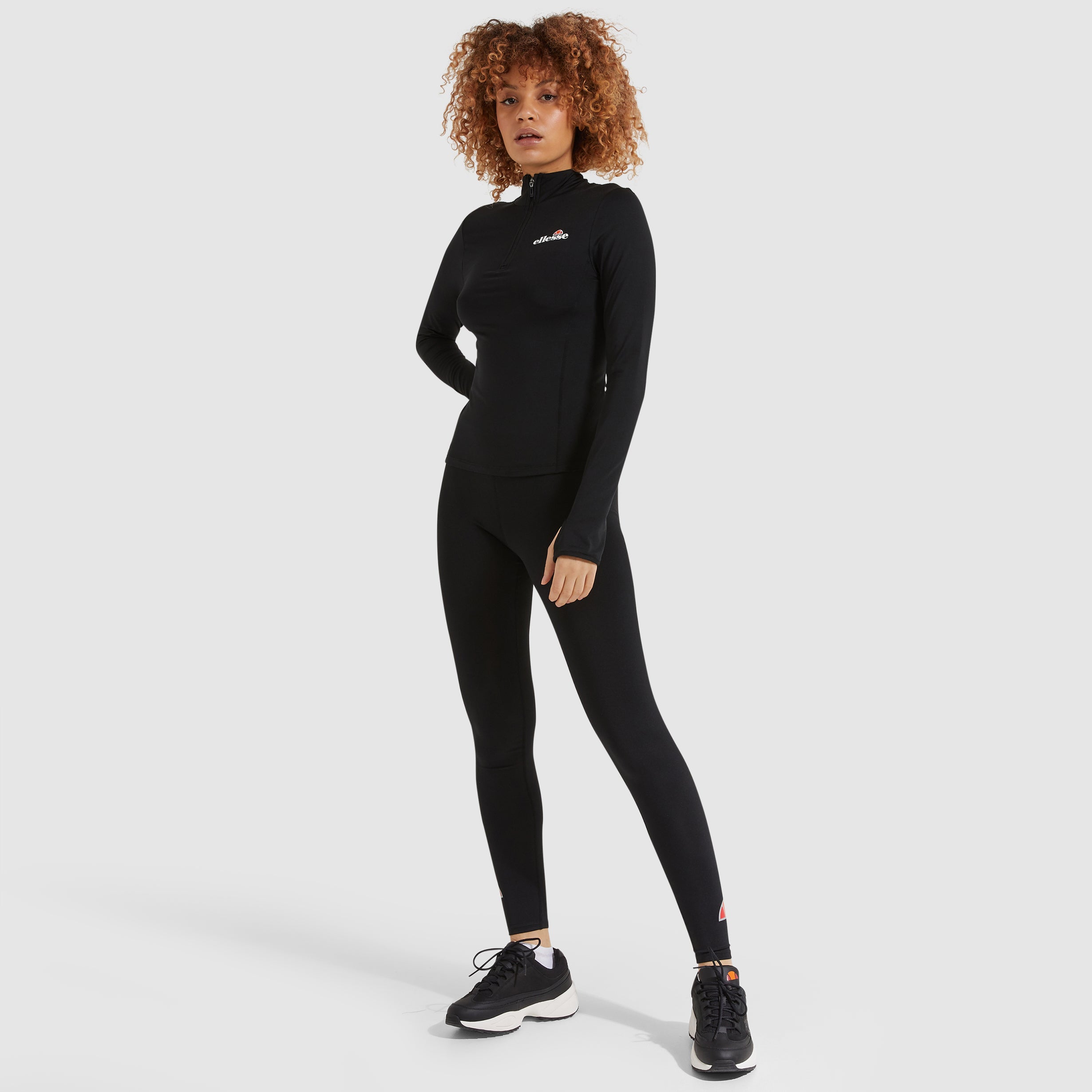 Women's Sofira 1/4 Zip Top Black | ellesse UK