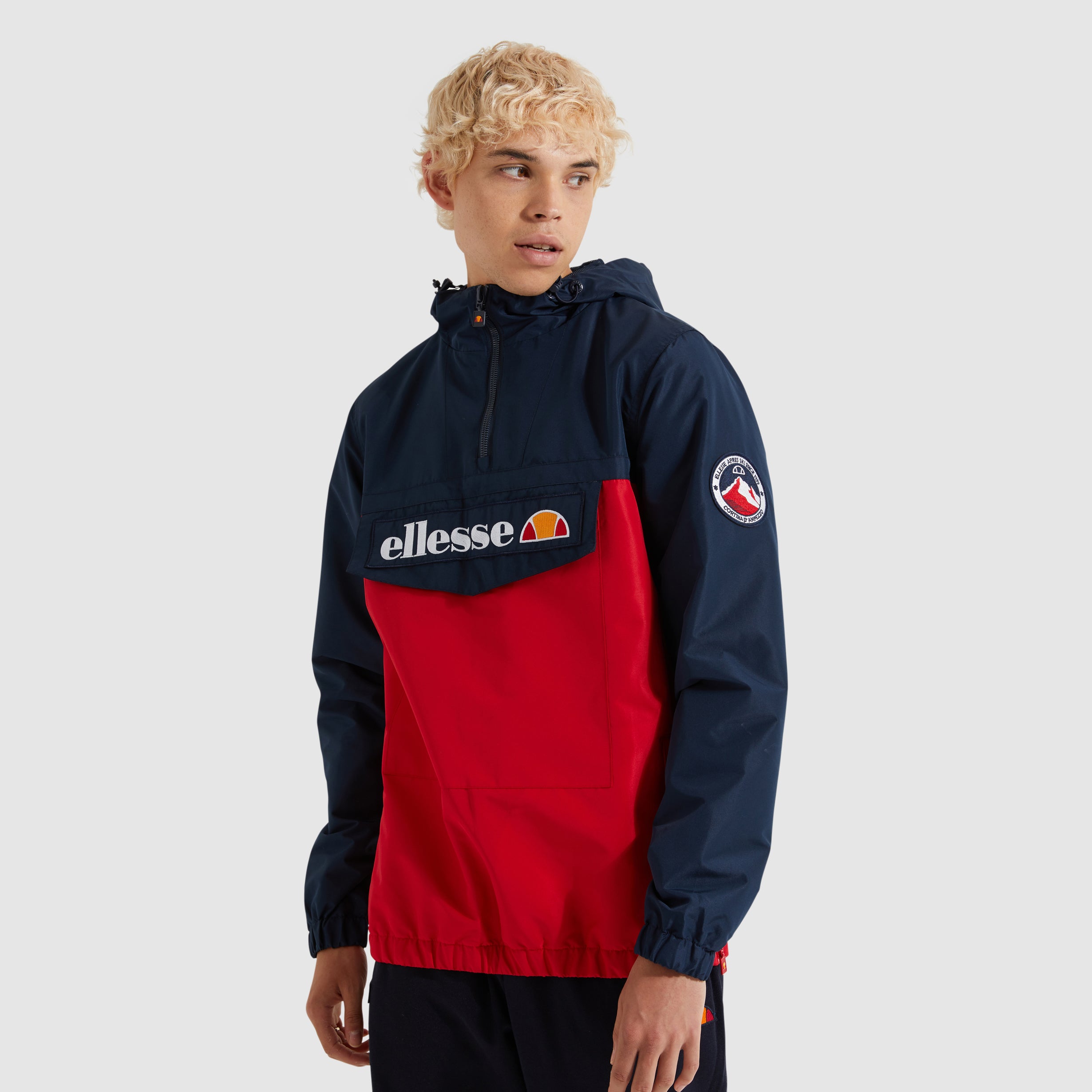 Mont 2 OH Jacket Navy/Red | ellesse UK