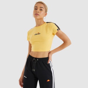 Women's Latus Cropped T-Shirt Yellow - 6