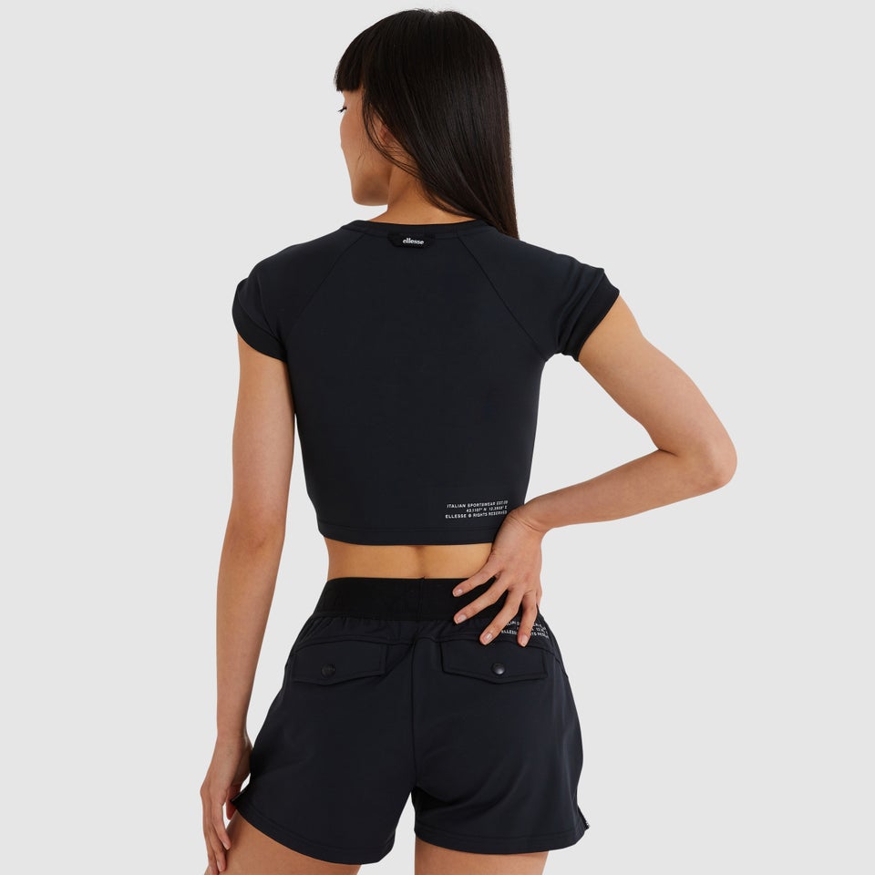 Women's Arianne Cropped T-Shirt Black