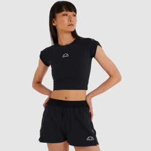 Women's Arianne Cropped T-Shirt Black - 6