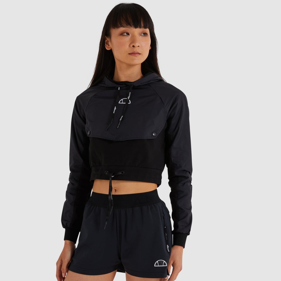 Lysa Kurz Kapuzenpullover Schwarz für Damen