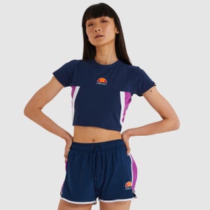 Women's Mathia Crop T-Shirt Navy - 6