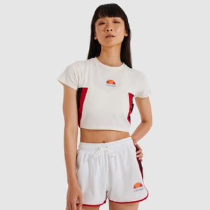 Women's Mathia Crop T-Shirt Off White - 6