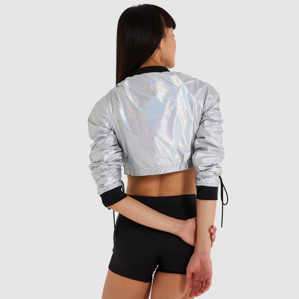 Women's Houghton Crop Track Top Silver