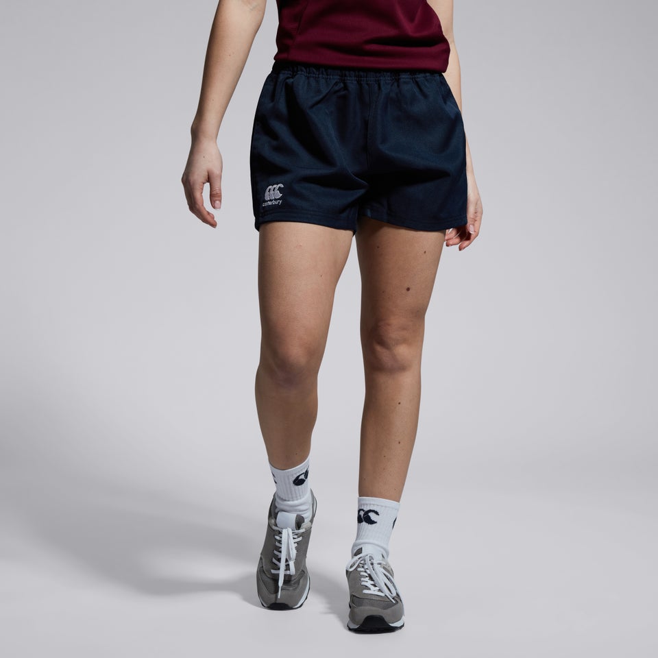 Womens Professional Poly Shorts Navy