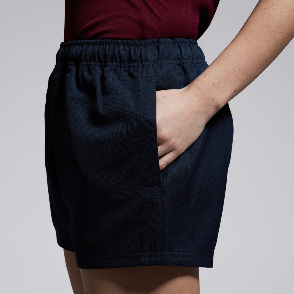 Womens Professional Poly Shorts Navy