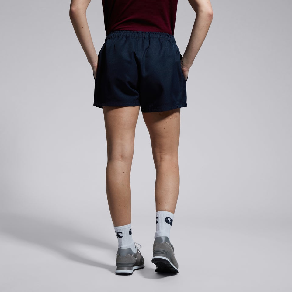 Womens Professional Poly Shorts Navy