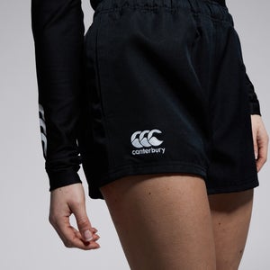 Womens Professional Poly Shorts Black