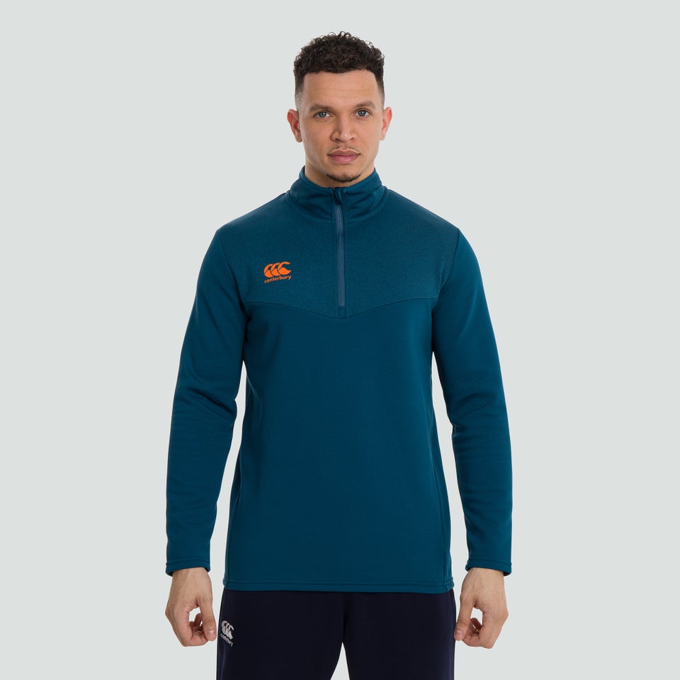 Mens 1/4 Zip Fleece Blue