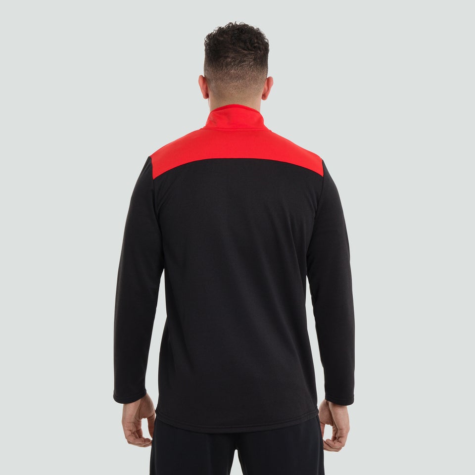 Mens 1/4 Zip Fleece Black