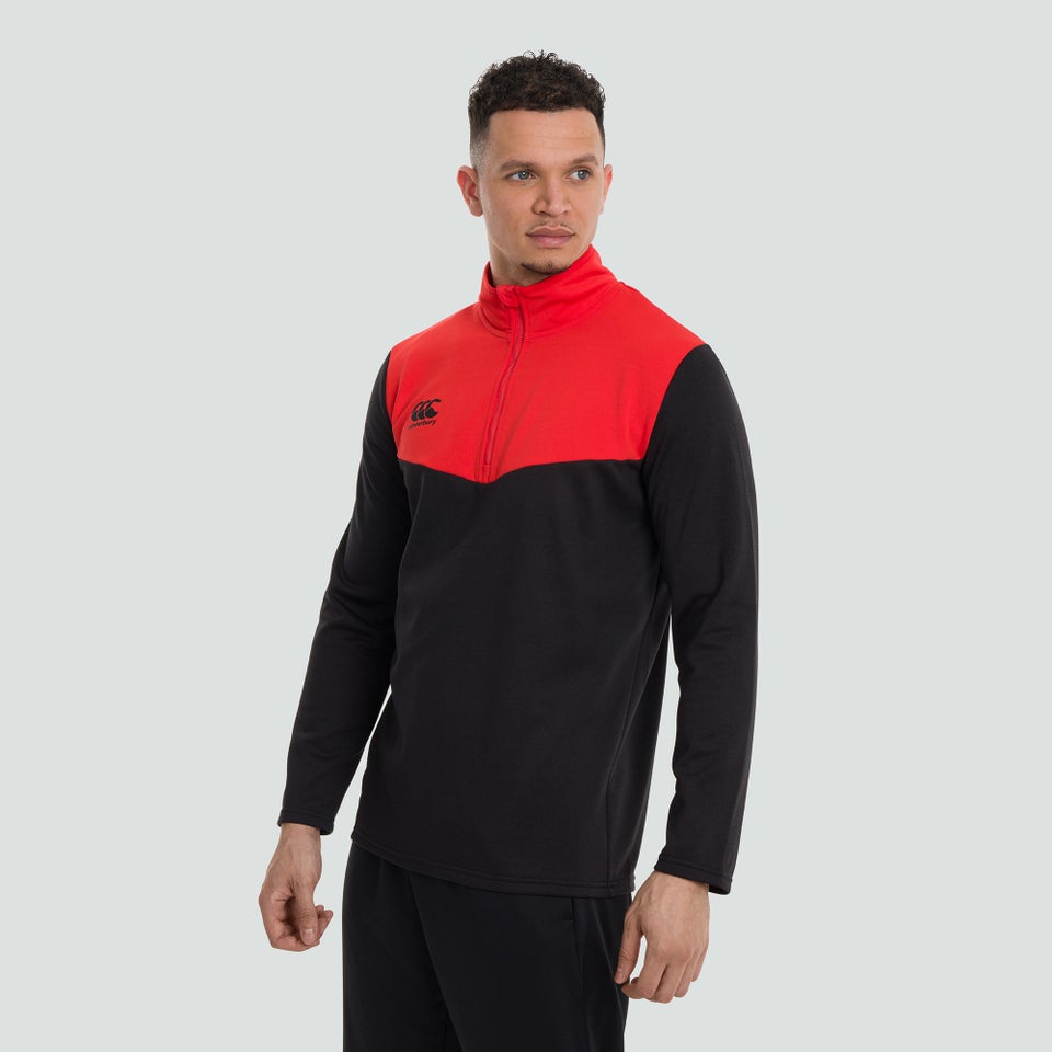 Mens 1/4 Zip Fleece Black