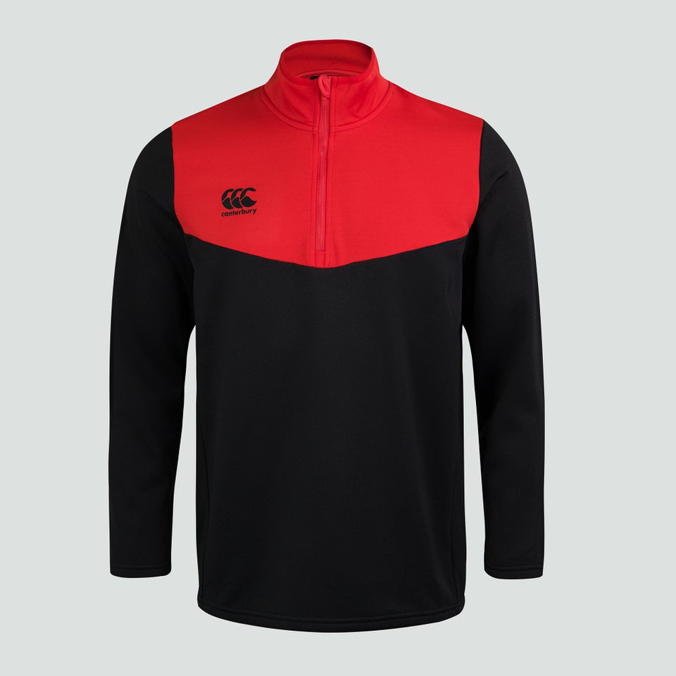 Mens 1/4 Zip Fleece Black