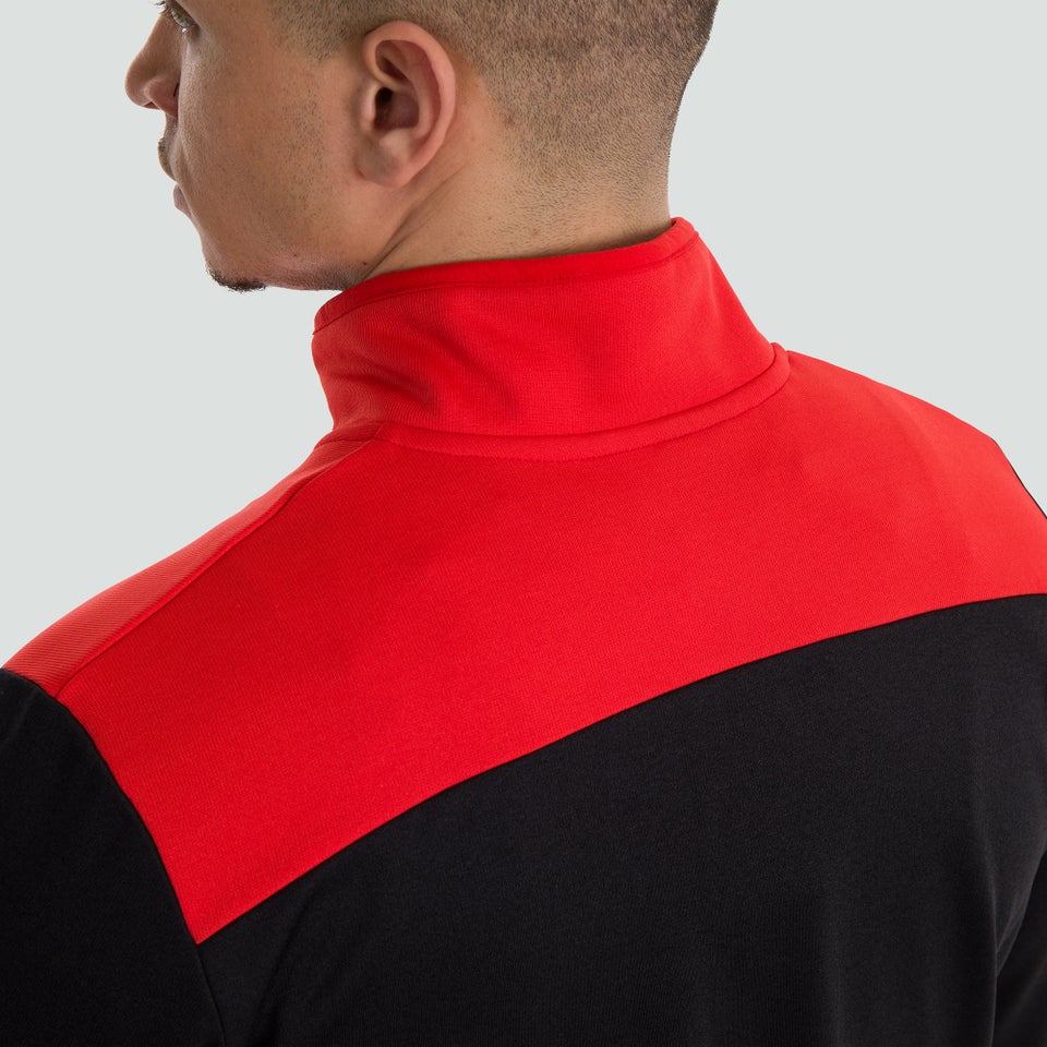 Mens 1/4 Zip Fleece Black