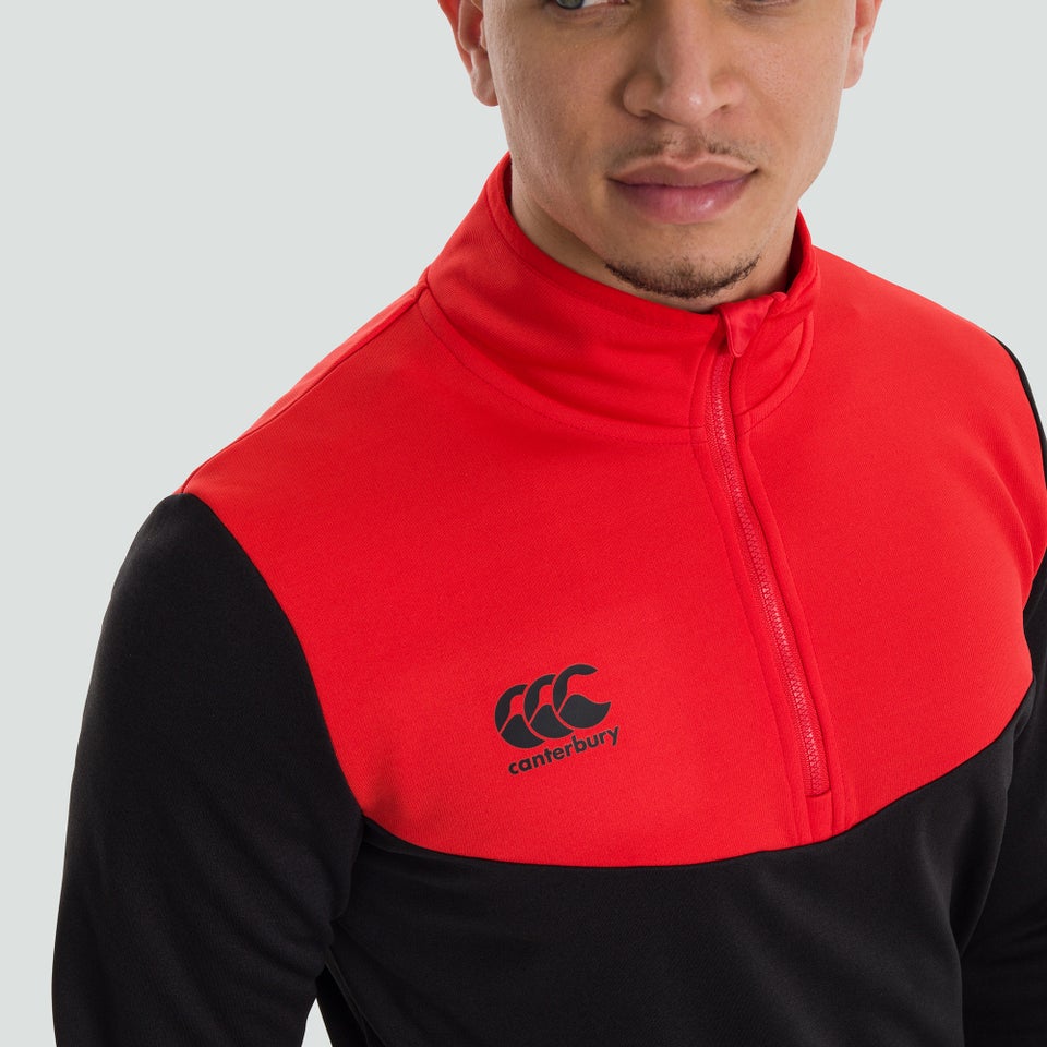 Mens 1/4 Zip Fleece Black