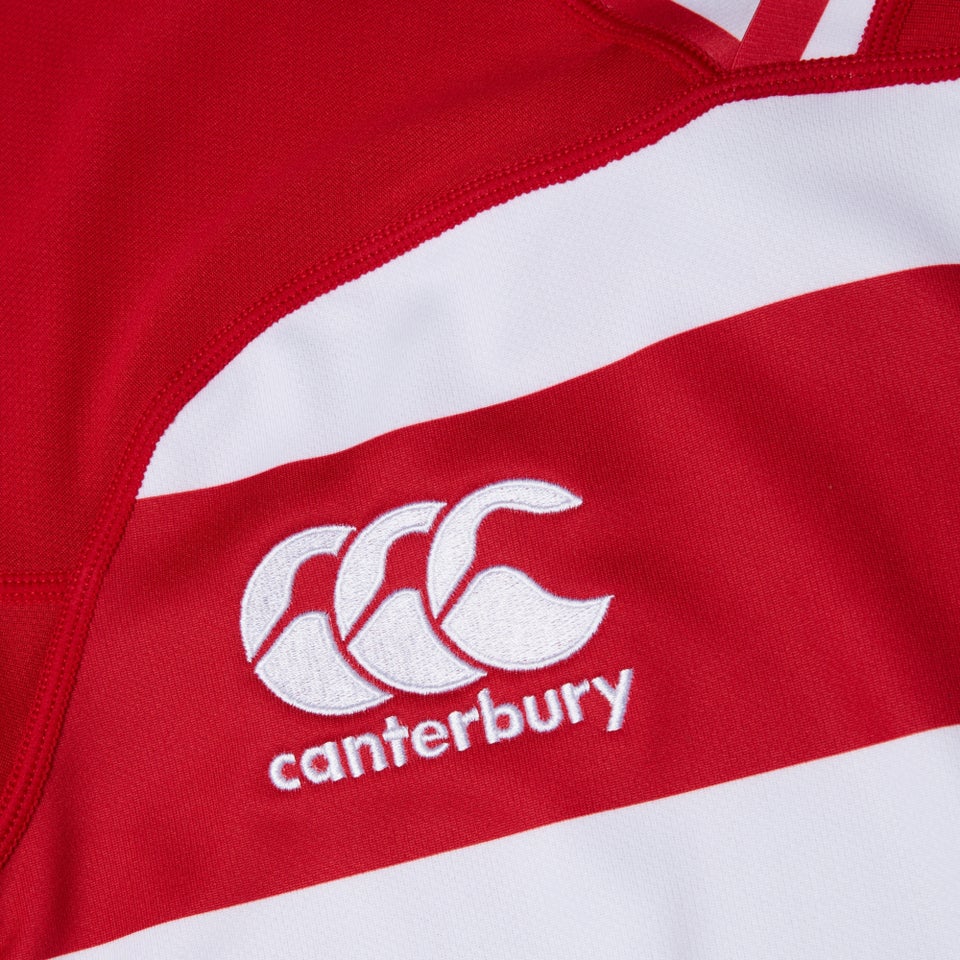 CANTERBURY VAPODRI EVADER HOOPED JSY AF RED/WHT