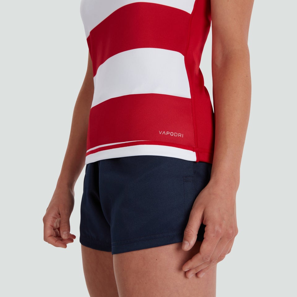 Womens Vapodri Evader Hooped Jersey Red