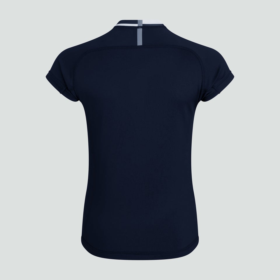 Womens Vapodri Evader Hooped Jersey Navy