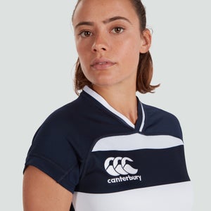 CANTERBURY VAPODRI EVADER HOOPED JSY AF NVY/WHT