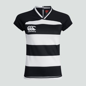 Womens Vapodri Evader Hooped Jersey Black