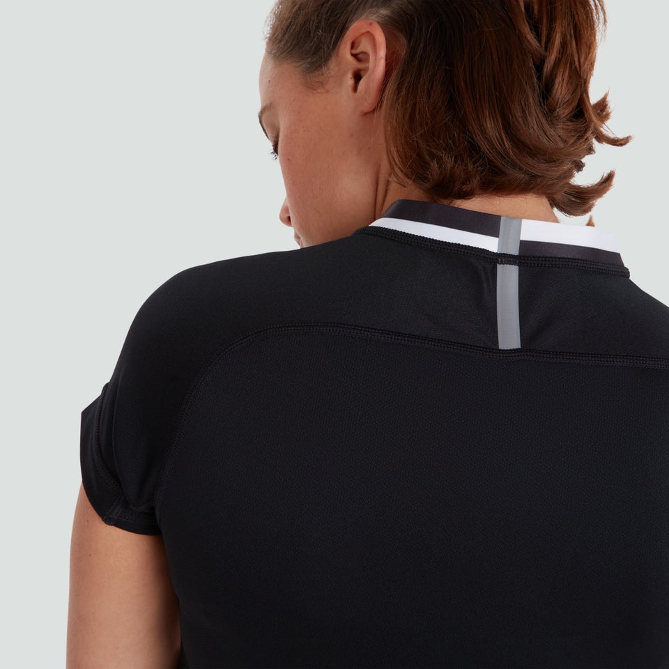 Womens Vapodri Evader Hooped Jersey Black