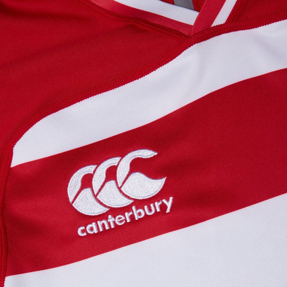 CANTERBURY VAPODRI EVADER HOOPED JERSEY JM RED/WHT
