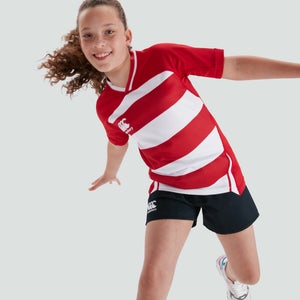 Junior Unisex Vapodri Evader Hooped Jersey Red