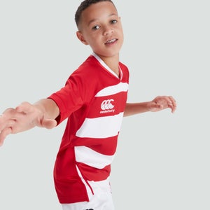 CANTERBURY VAPODRI EVADER HOOPED JERSEY JM RED/WHT