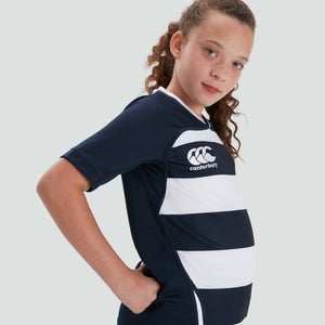 Junior Unisex Vapodri Evader Hooped Jersey Navy