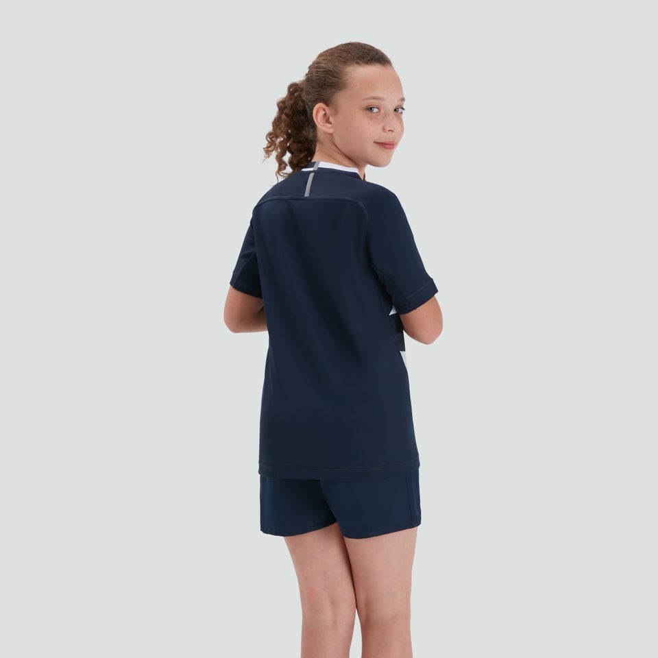 Junior Unisex Vapodri Evader Hooped Jersey Navy