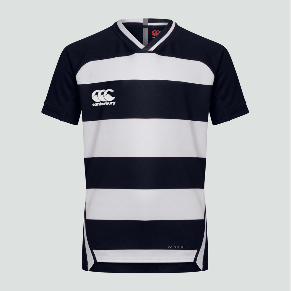 CANTERBURY VAPODRI EVADER HOOPED JERSEY JM NVY/WHT