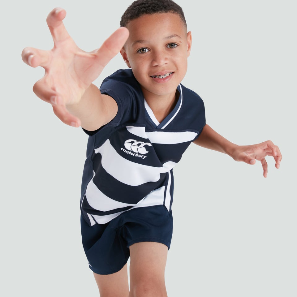 CANTERBURY VAPODRI EVADER HOOPED JERSEY JM NVY/WHT