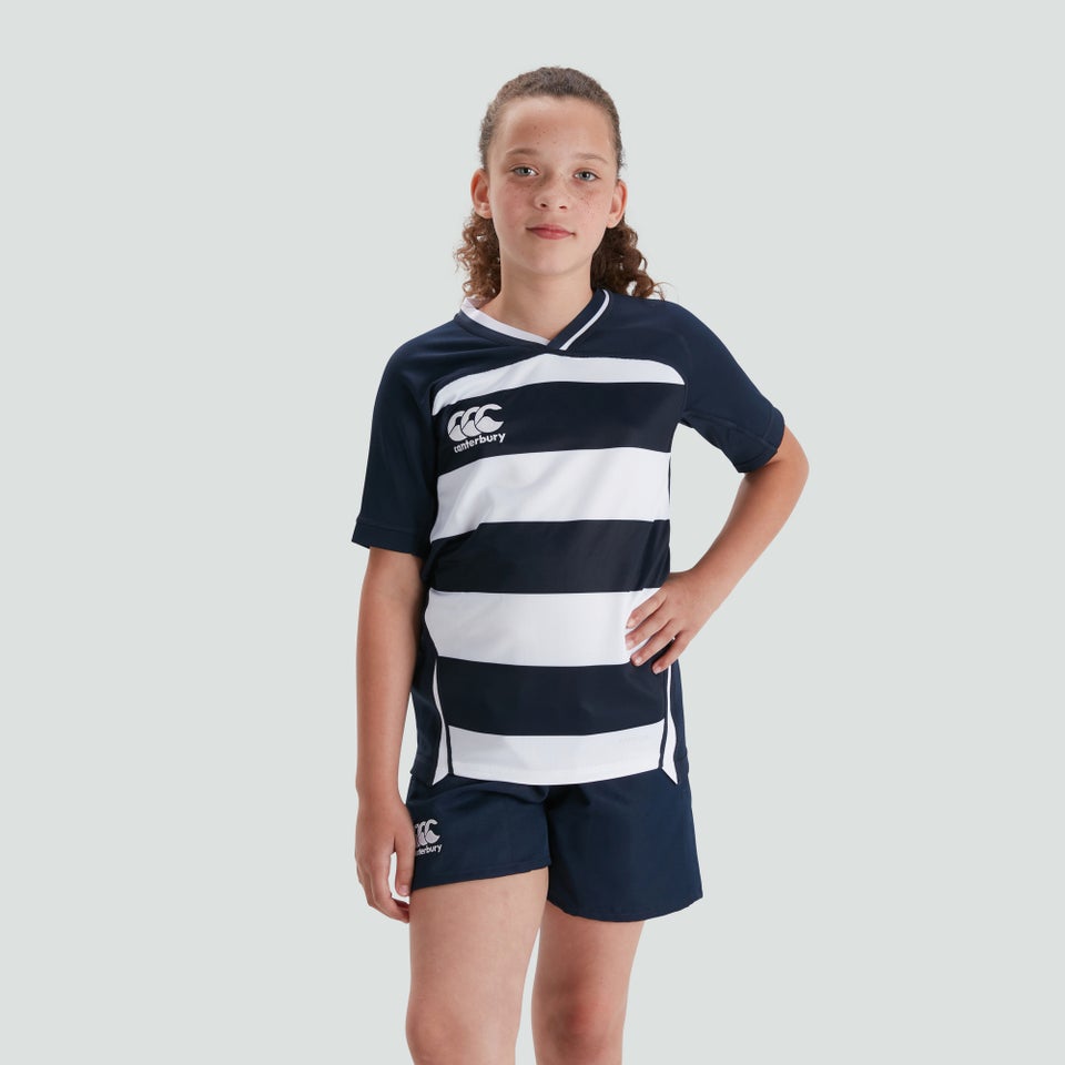 CANTERBURY VAPODRI EVADER HOOPED JERSEY JM NVY/WHT