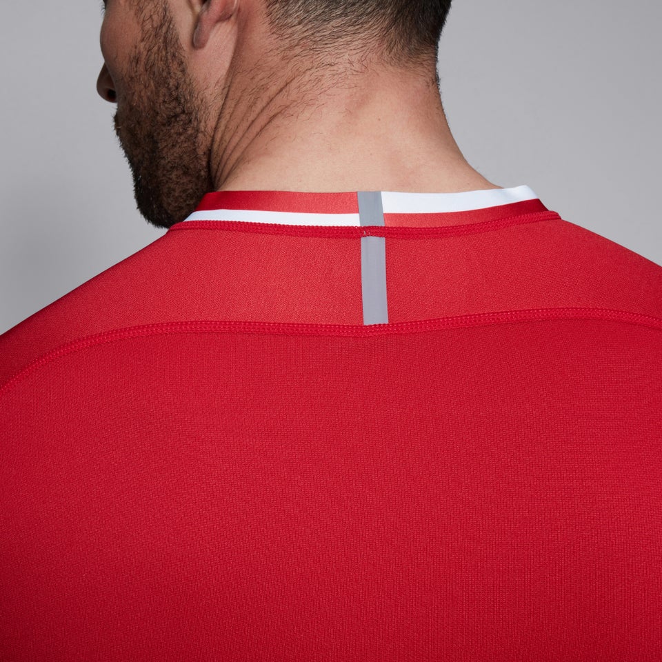 CANTERBURY VAPODRI EVADER HOOPED JSY AM RED/WHT